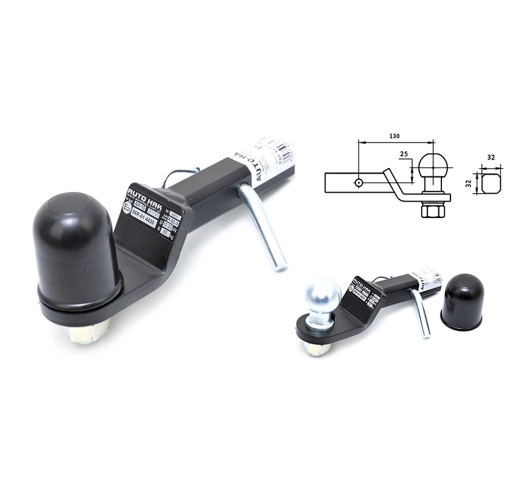 Adapter haka holowniczego USA z przetyczką firmy Autohak kod AH-10 Adapter haka holowniczego USA z przetyczką firmy Autohak kod AH-10