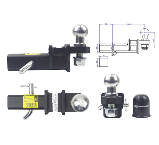 Podwyższony adapter haka holowniczego USA ZK-5 z przetyczką Podwyższony adapter haka holowniczego USA ZK-5 z przetyczką