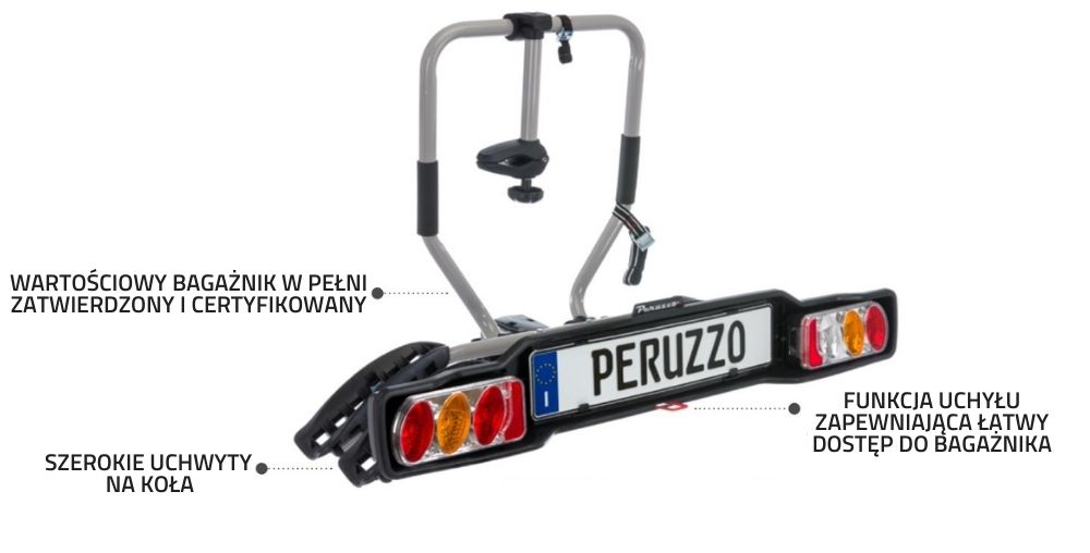 Bagażnik platforma na 2 rowery PERUZZO Siena 2 (uchylna)